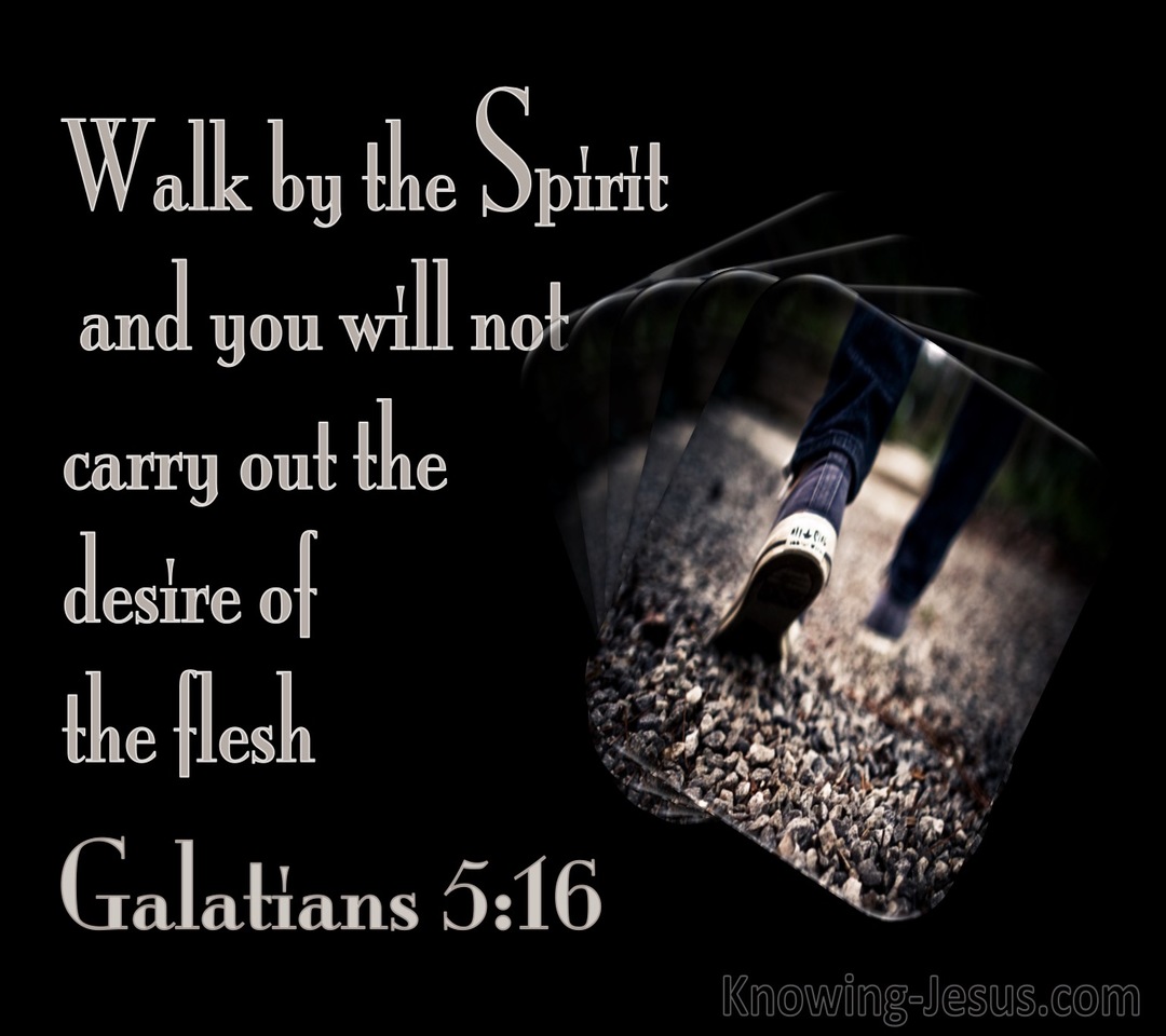 Galatians 5:16 Walk By The Spirit (beige)